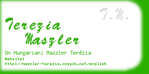 terezia maszler business card